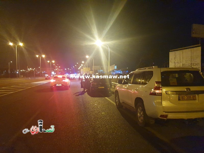 كفرقاسم : اطلاق نار واصابة شاب باصابة متوسطة على شارع 5 والشرطة تغلق الشارع الرئيسي لمدخل المدينة